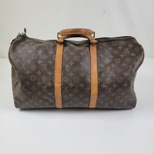 Louis Vuitton Brown Monogram Travel Bag